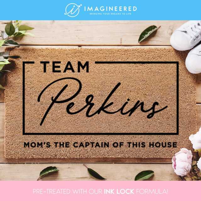 Custom Family Team Doormat - Name Gifts For Mom Gift From Daughter Personalized Door Mat New Home - image 1