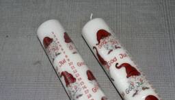 1 Danish Calendar Candle With The Text God Jul, 24 cm - thumbnail 1