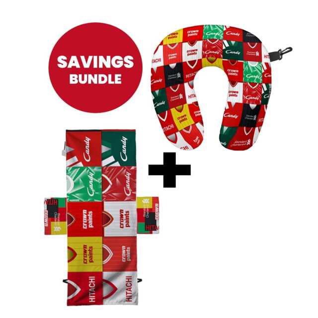 Liverpool - Kit Montage Travel Pillow +Sunbed Towel Bundle - image 1