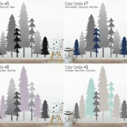 Large Forest Wall Decals - Mural, Tree Decals, Woodland Nursery, Kids Room Decor - thumbnail 3