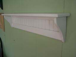 Pine Painted Wood Wall Shelf 36 Inches White