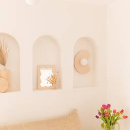 Organic Wooden Wall Light With Glass Globe - thumbnail 3