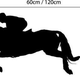 Jumping Horse Wall Decal Horses Give Us The Wings We Lack Inspirational Quote Sticker - thumbnail 2