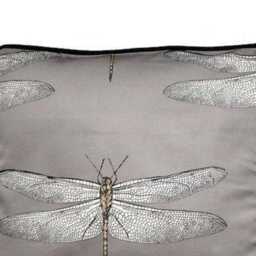 Botanical Dragonfly Cotton Cushion Cover Harlequin Demoiselle Fabric - thumbnail 3