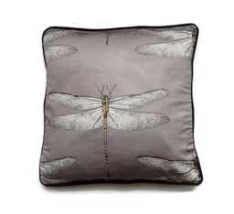 Botanical Dragonfly Cotton Cushion Cover Harlequin Demoiselle Fabric - thumbnail 1