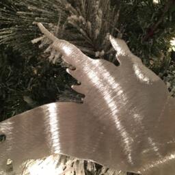 Dachshund Angel, Weiner Dog, Dog Christmas Tree Topper, Wreath Decoration, Holiday Wall Art, Plant Stake, Pet Memorial, Aluminum - thumbnail 4