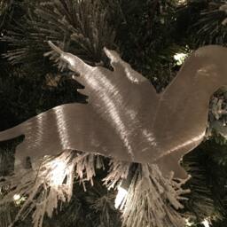 Dachshund Angel, Weiner Dog, Dog Christmas Tree Topper, Wreath Decoration, Holiday Wall Art, Plant Stake, Pet Memorial, Aluminum - thumbnail 3