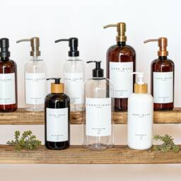 Sale-Final Sale-No Returns-Scratched - Plastic Bottle Soap Dispenser -Shampoo/Conditioner/Dish Soap-Signature Collection - thumbnail 2