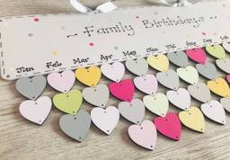 Birthday Board - Personalised Family & Friends Reminder Special Occasion Anniversaries Calendar Plaque Wooden Gift Present - thumbnail 1