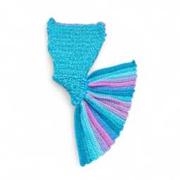 Crochet Mermaid Tail Blanket Chunky Snuggle Sack, Handmade UK - thumbnail 2