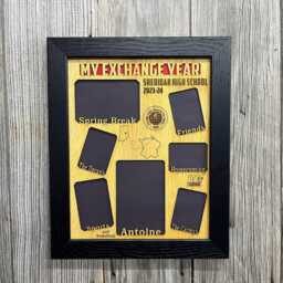 11x14 Custom Laser Engraved Picture Frame - Holds 8x10 Photo Or Multiple Small Photos Design Your Own Frame, Collage - thumbnail 4