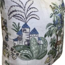 G.p & J Baker Knights Tale Light Sage/Blue Double Sided Cushion Cover Pillow Coverts - thumbnail 3