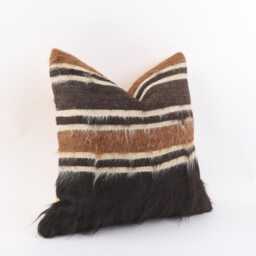 Handwoven Wool Kilim Pillow Cover, Turkish Rug Cushion 16x16 - thumbnail 3