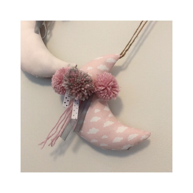 Handmade Pretty Moon Wall Hanging Decor Nursery - image 1