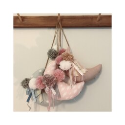 Handmade Pretty Moon Wall Hanging Decor Nursery - thumbnail 2