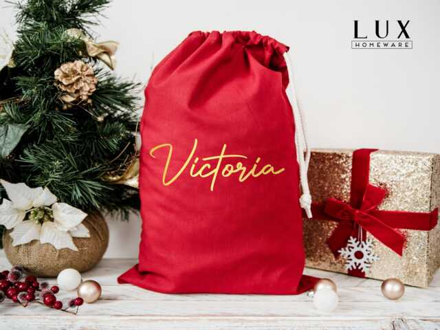 Personalised Santa Sacks Extra Large Red - Christmas Stocking For Custom Xmas Gift, Stockings - image 1
