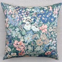 "Liberty Of London Vintage Fabric Cushion ""Cottage Garden" - thumbnail 2