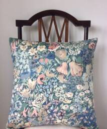 "Liberty Of London Vintage Fabric Cushion ""Cottage Garden" - thumbnail 1