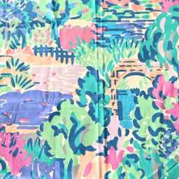 Liberty Cotton Cushion Cover Teal, Green, Pink Floral Throw Pillow - thumbnail 3