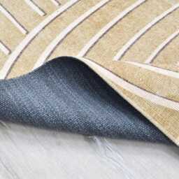 Rug - Geometric Design in Neutral Beige Tones- Oversize Large Medium- Small Area Rugs For Living Room Bedroom Home Scandinavian Decor - thumbnail 3