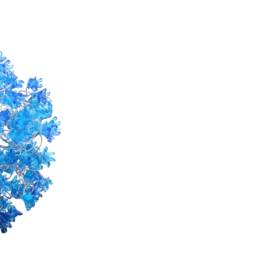 Blue Flowers Hanging Chandeliers For Hall Or Bathroom As A Bedside Light - Unique Pendant Light - thumbnail 3