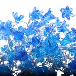 Blue Flowers Hanging Chandeliers For Hall Or Bathroom As A Bedside Light - Unique Pendant Light - thumbnail 4