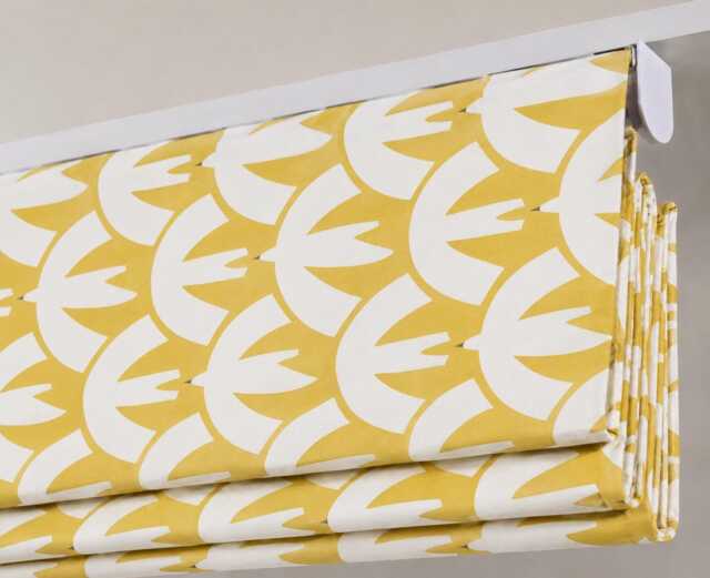 Scion Pajaro Dandelion Yellow Roman Blind - Mid Century Modern Made To Measure - image 1