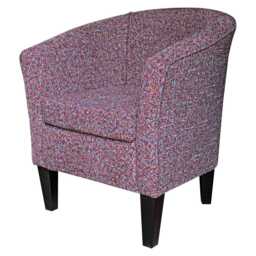 Multicoloured Bubblegum Tub Chair - Colourful Funky Accent Barrel Handmade in Britain - thumbnail 3