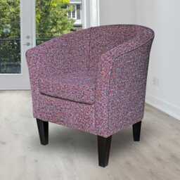 Multicoloured Bubblegum Tub Chair - Colourful Funky Accent Barrel Handmade in Britain - thumbnail 1