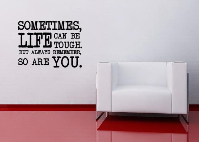 Wall Decal Life Can Be Tough Sticker Inspirational Affirmation Art Motivational Inspiring Quote Gift For Other Office Therapy - image 1