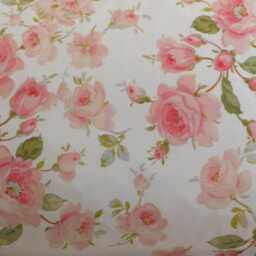 Rose Print Cushion White Pink French Country Floral Pillow Cover 12x20 - thumbnail 2