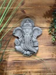 stone Garden Ganesh Ganesha Buddha Wall Plaque Ornament - thumbnail 1
