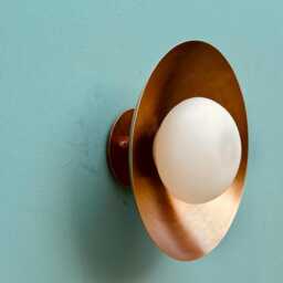 1950Smid Century Modern Raw Brass Flush Mount Ceiling Sputnik Light Home Decor - thumbnail 3