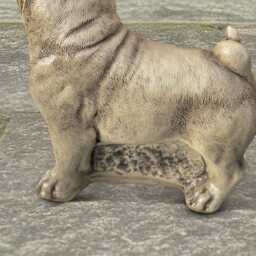 Unique French Bulldog Sculpture Concrete Dog Statue Cement Decoration Stone Pet Ornament Memorial Figurine - thumbnail 4