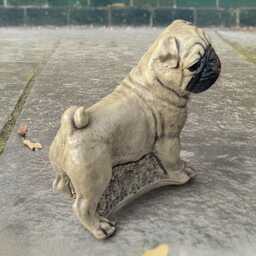 Unique French Bulldog Sculpture Concrete Dog Statue Cement Decoration Stone Pet Ornament Memorial Figurine - thumbnail 2