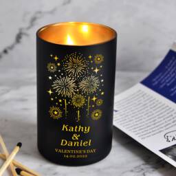 Personalised Scented Candle Coconut Wax Mothers Day Gifts For Her Custom Gift Birthday Anniversary Up To 40 Hours Burn Time - thumbnail 1