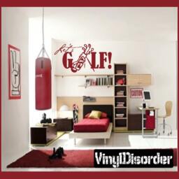 Lets Golf - Vinyl Wall Decal Quotes Sticker Go003Letsvet - thumbnail 1