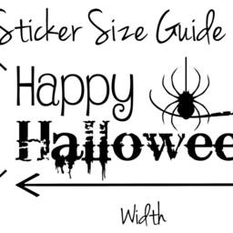 Happy Halloween Quote. Vinyl Wall Art Sticker Decal Mural. Home, Decor. Party, Mirror, Window. Spider - thumbnail 3