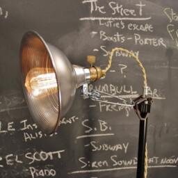 Vintage Industrial Clamp Lamp - Wall Or Shelf Mount Task Light Steampunk Pharmacy Cafe Lighting - thumbnail 3