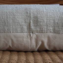Handwoven Lumbar Pillow Cover Vintage Karen Textile, Boho Farmhouse - thumbnail 4