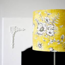 Yellow Lampshade 20cm 25cm 30cm 35cm 40cm Drum Lamp Shade - Handmade Home Decor Ceiling Table Mustard - thumbnail 2
