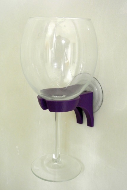 Wine Glass Holder For Bathtub Or Shower Bridesmaid Gift Gift Caddy Bridal Birthday Mothers Day Wife - image 1