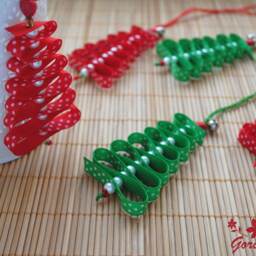 Christmas Tree Ornaments Ribbon Decoration Polka Dots Xmas Decor Gift For Coworker Friends Small Ornament - thumbnail 2