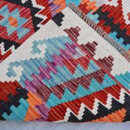 3x10 Ft Afghan Stunning Runner Rug, Handmade Kilim Maimana Chubi Flatweave Oriental Hallway Carpet - thumbnail 4