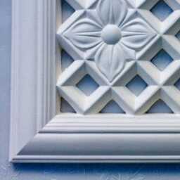 Decorative Handmade Victorian Plaster Air Vent Cover - 303mm X 214mm - Mesh Included - thumbnail 3