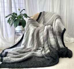 Crochet Luxury Throw, Thick Blanket, Customised Bedding , Knitted Winter Blanket, Queen Size Bed Runner