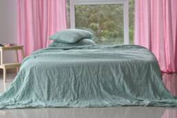Linen Sheet Set/Red Linen Sheet Set Bedding Queen King 100% Set/ Shabby Chic Farmhouse