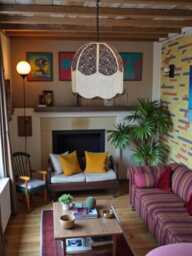 Handmade Paisley Print Fabric Dome Lampshade With Cream Fringe, Bespoke Made For Table & Floor Standard Lamp Shades, Ceiling Lights - thumbnail 1