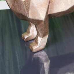 Janira Gold Geometric Sausage Dog Dachshund Ornament - thumbnail 3