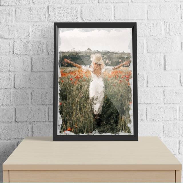 Personalized Pencil Sketch Portrait Custom Photo Art Print - image 1